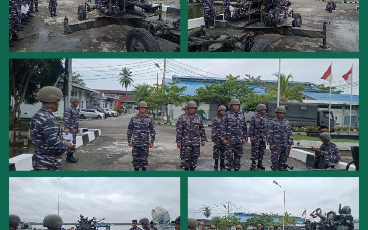 Prajurit Yonmarhanlan I Latihan Pertahanan Udara Meriam 37 MM