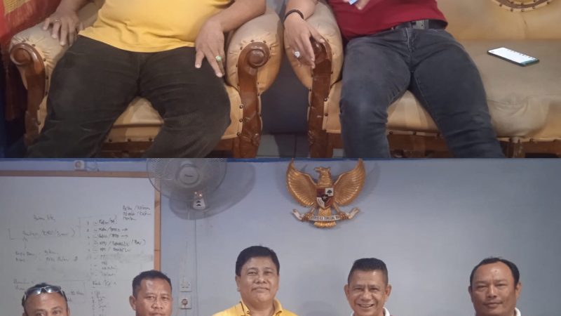 Silaturahmi Ketua Pewarta Chairum Lubis SH ke kediaman Wakil Ketua Dewan Kehormatan PWI Anton Panggabean