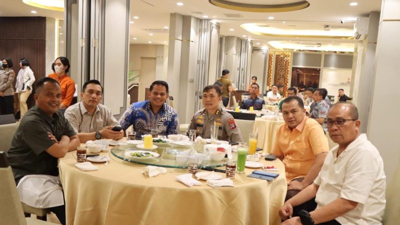 Polrestabes Medan Hadiri Jamuan Makan Malam dengan Wakapolda Sumut dan Tim Puslabfor Polri