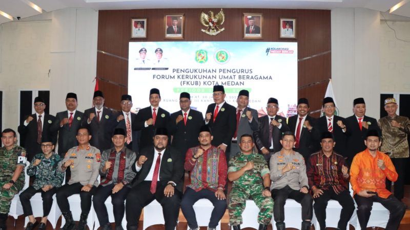 Kapolrestabes Medan Hadiri Pengukuhan Pengurus FKUB Medan