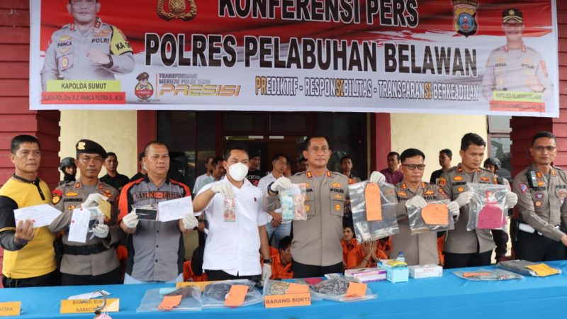 Hadiah AKBP Josua Jabat kapolres Pelabuhan Belawan Paparkan Kasus Menonjol