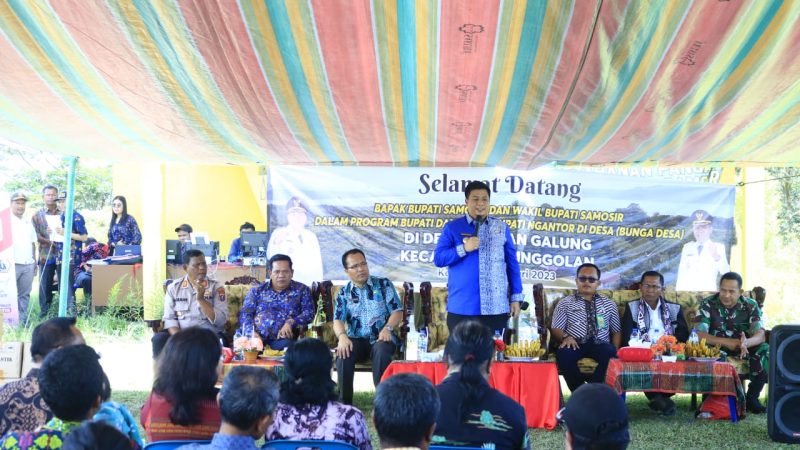 Warga Desa Toguan Galung Sambut Program Bupati Samosir.