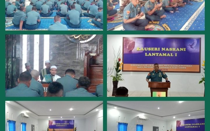 Tingkatkan Iman & Taqwa Prajurit Yonmarhanlan I Gelar Kauseri Agama