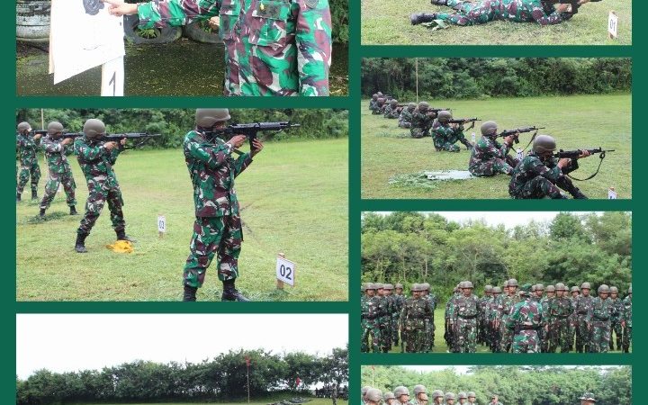 Mengasah Kemampuan Dasar Prajurit Yonmarhanlan I Gelar Latihan Menembak Senjata Laras Panjang