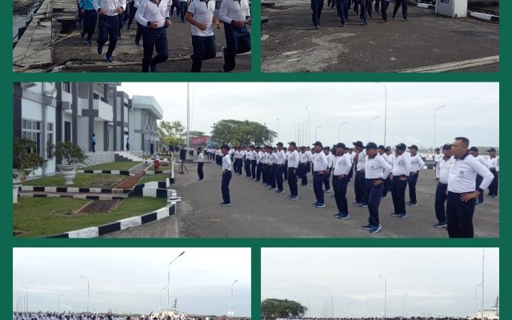 Yonmarhanlan I Laksanakan Olahraga Bersama di Mako Lantamal I