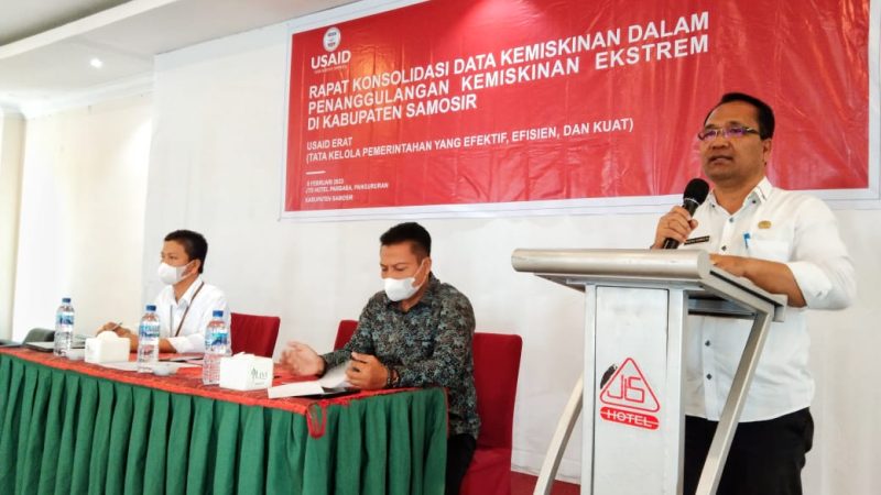 Bupati Samosir Buka Rapat Konsolidasi Data Kemiskinan Dalam Penanggulangan Kemiskinan Ekstrem