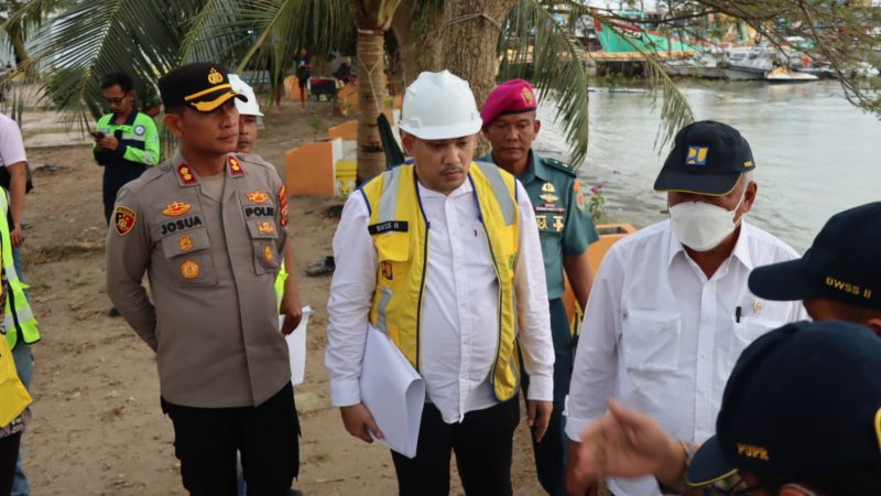 Kapolres Pelabuhan Belawan Dampingi Kunker Menteri PUPR RI