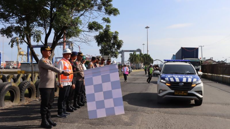 Kapolres Pelabuhan Belawan : Pengamanan dan Pengawalan Logistik F1H2O Hari Kedua Aman