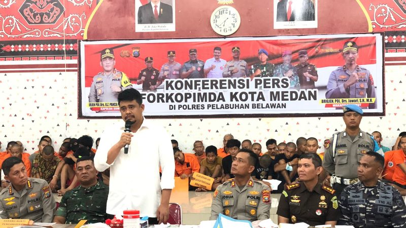 Kinerja Polres Pelabuhan Belawan Diapresiasi Walikota Medan,79 Pelaku Dibekuk