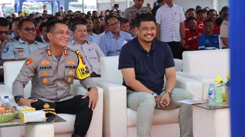 Kapolres Pelabuhan Belawan Dampingi Walikota Medan Dalam Kampanye Penerapan STID