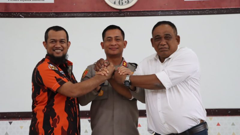 Kapolres Pelabuhan Belawan Inisiasi Pertemuan Dan Penandatanganan MOU OKP PP dan IPK Untuk Ciptakan Kondisi Kamtibmas Kondusif