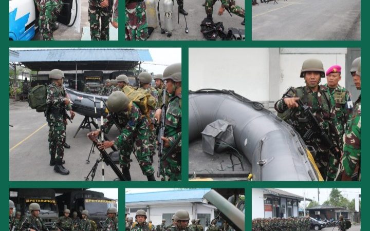 Danyonmarhanlan I Cek Kesiapan Prajurit Dengan Laksanakan Apel Organik