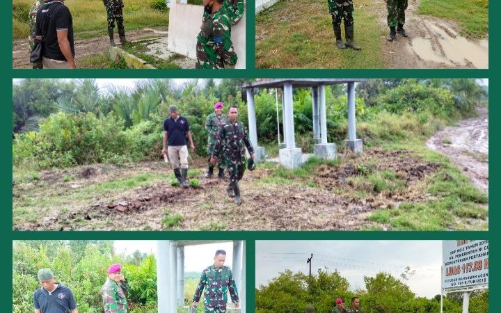 Danyonmarhanlan I Kunjungi Personil Pos Jaga Aset Tanah Milik TNI AL
