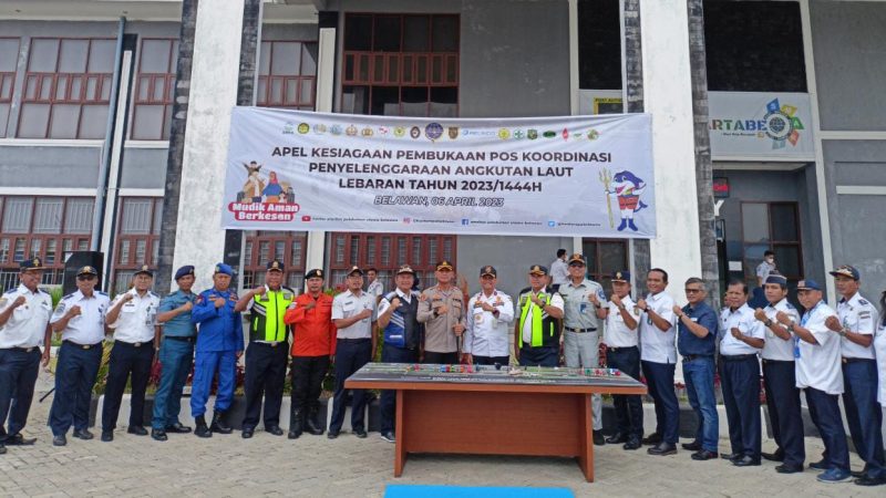 Kapolres Pelabuhan Belawan Hadiri Apel Gabungan Pembukaan Posko Penyelenggaraan Angkutan Laut Lebaran Tahun 2023