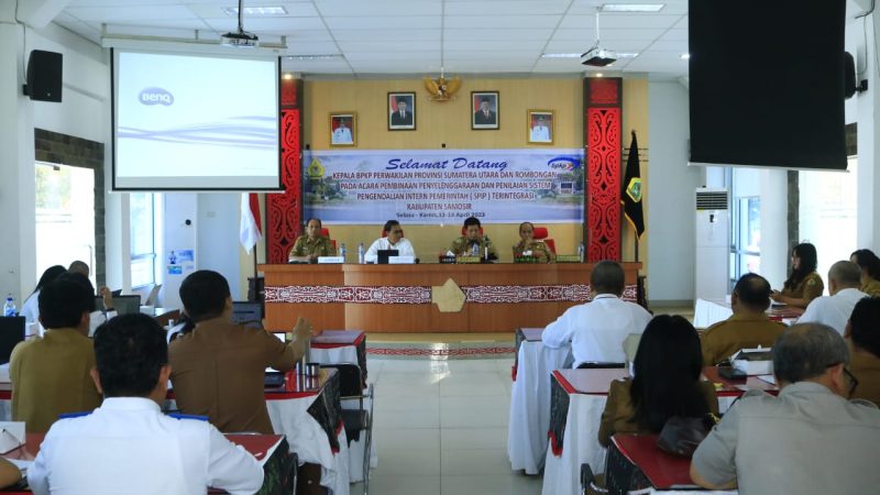 Bupati Samosir Buka Secara Resmi Pembinaan Penyelenggaraan dan Penilaian SPIP Terintegrasi