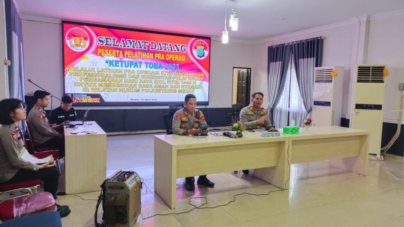Jelang Operasi Ketupat Toba 2023, Kapolrestabes Medan : pengamanan Lebaran Harus Berjalan Aman