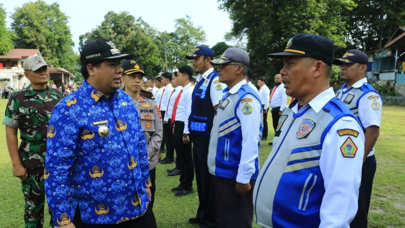 Bupati Samosir Pimpin Apel Gelar Pasukan Operasi Ketupat Toba