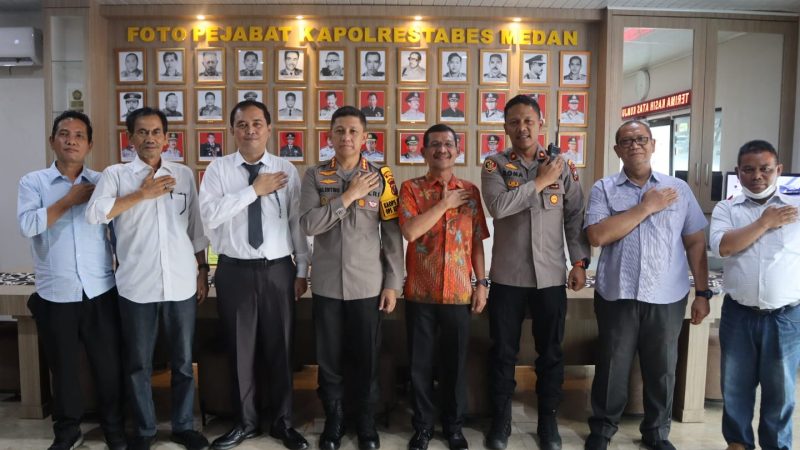 Pengurus dan Rektor HKBP Nomensen Audiensi ke Polrestabes Medan, Kombes Pol Valentino, SH, SIK : Rektorat Harus Andil Selesaikan Masalah Mahasiswa