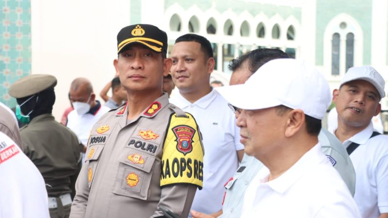Kapolres Pelabuhan Belawan Hadiri Pelepasan Mudik Bareng Pemko Medan Tahun 2023