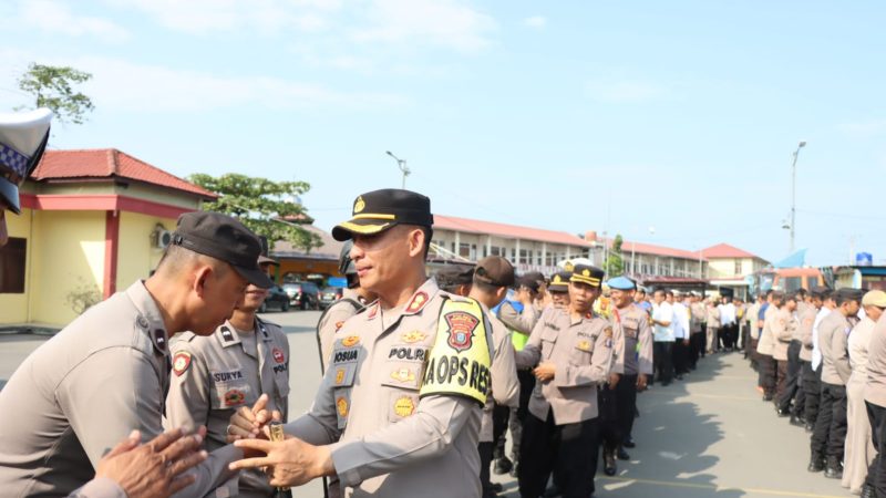 Polres Pelabuhan Belawan Laksanakan Halal Bihalal Dengan Sederhana Dan Penuh Hikmat