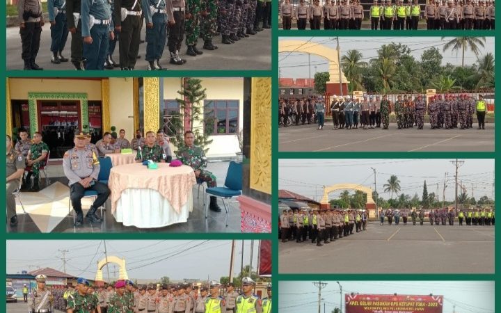 Yonmarhanlan I Ikuti Apel Gelar Pasukan Ops Ketupat Toba 2023 Di Polres Pelabuhan Belawan