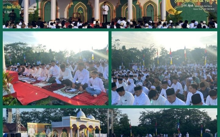 Danyonmarhanlan I Laksanakan Sholat Ied 1444H Bersama Pemko Medan
