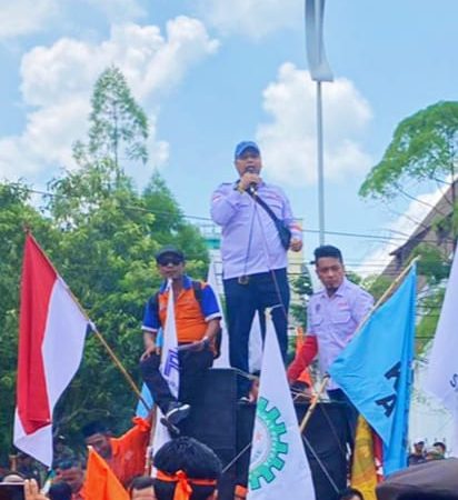 DPD K. SPSI AGN Sumut Turun Ke Jalan, Gelar Aksi Peringati Hari Buruh Internasional (May Day) Tahun 2023