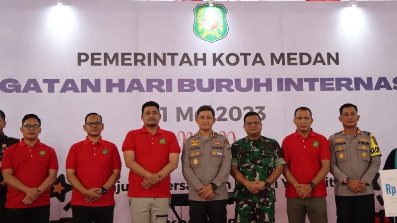 Kapolrestabes Medan Hadiri Peringatan May Day di Gelanggang Remaja