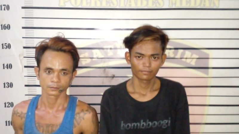 Polsek Percut Sei Tuan Bekuk Dua Pencuri Yang Resahkan Warga