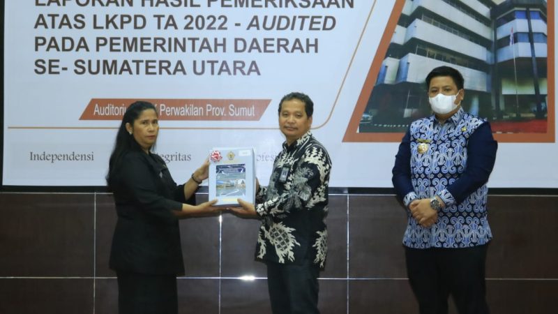 Pemerintah Kabupaten Samosir Raih WTP Enam Kali Berturut-turut