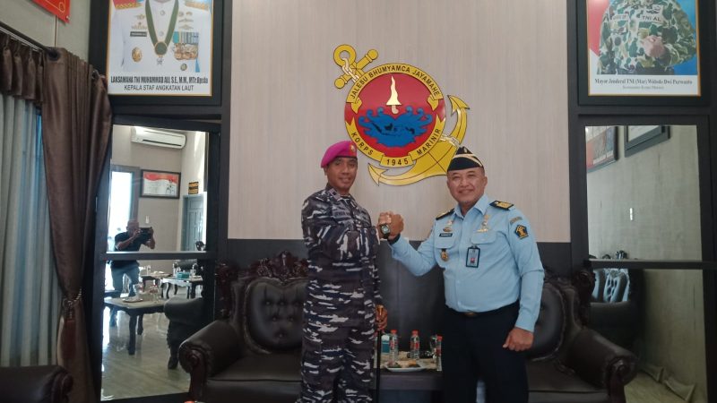 Danyonmarhanlan I Sambut Kunjungan Kepala Devisi Keimigrasian Kantor Wilayah Kementrian Hukum dan Ham Sumut