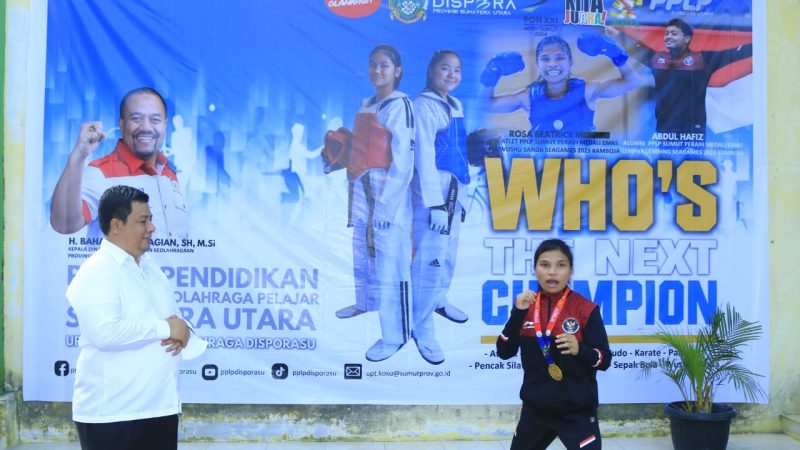 Bupati Samosir Sambut Kedatangan Rosa Beatrice Malau Atlet Peraih Medali Emas Ajang SEA Games Ke-32 Kamboja Tahun 2023