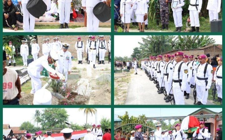 Bentuk Penghormatan Terakhir Prajurit Yonmarhanlan I Laksanakan Deputasi Pemakaman Militer