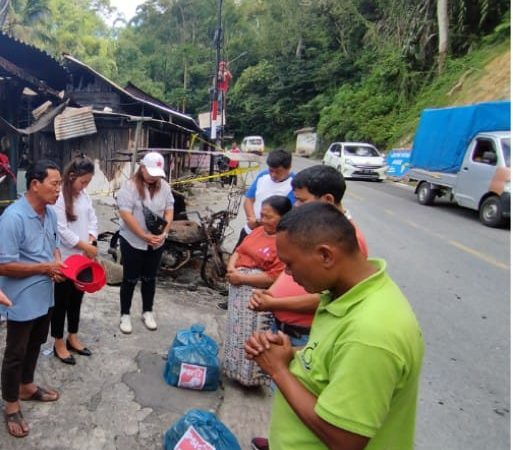 PSI Taput Bantu Korban Kebakaran di Tarutung