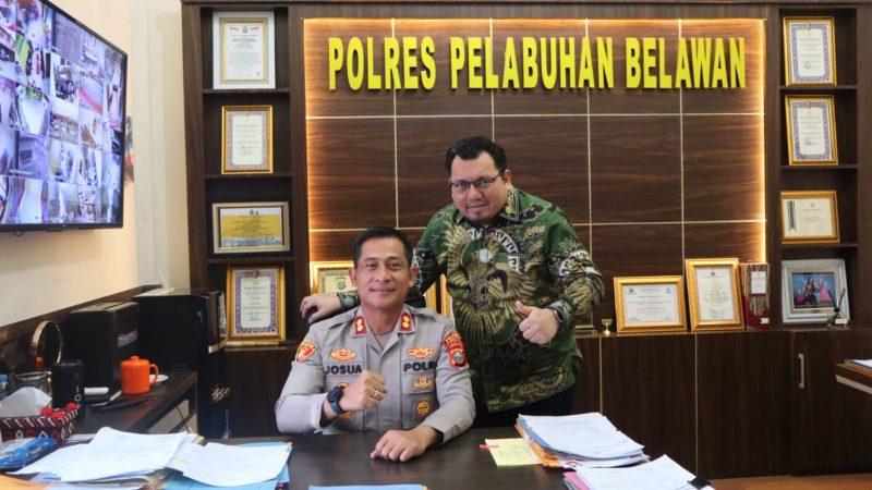 Kapolres Pelabuhan Belawan Terima Kunjungan Tenaga Ahli Utama Kantor Staf Presiden