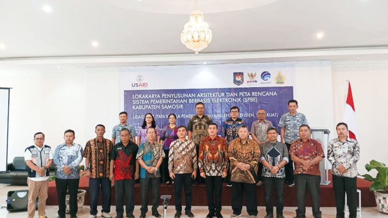 Lokakarya Penyusunan Arsitektur Dan Peta Rencana SPBE Dipimpin Pj.Sekda Samosir