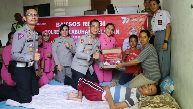 Polres Pelabuhan Belawan Laksanakan Anjangsana Dalam Rangka Hari Bhayangkara Ke-77