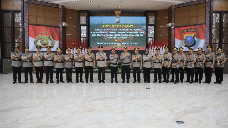 Kapolrestabes Medan Hadiri Sertijab Kapolres dan PJU Jajaran Polda Sumut