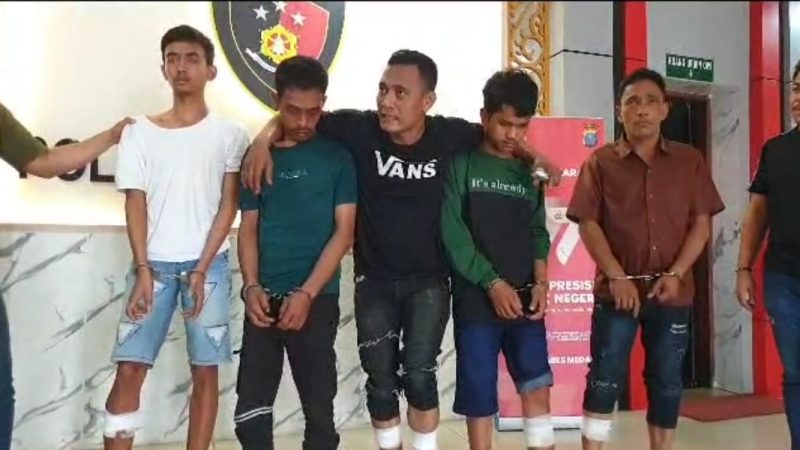 Satreskrim Polrestabes Medan Tembak 5 Perampok Bersenpi, Satu Ditembak Mati