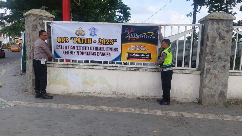 Satlantas Polrestabes Medan Sosialisasi Operasi Patuh Toba 2023 di Seputaran Lapangan Merdeka