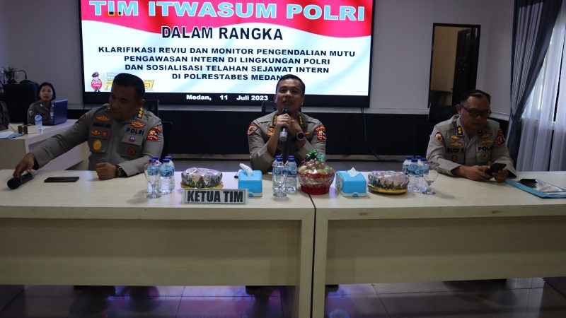 Polrestabes Medan Gelar Klarifikasi dan Monitor Pengendalian Mutu Pengawasan di Lingkungan Polri