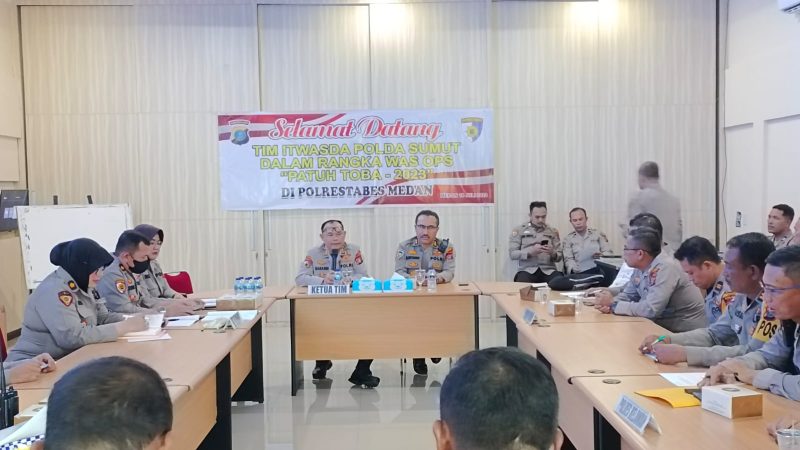 Tim Itwasda Polda Sumut Kunjungi Polrestabes Medan, Kombes Valentino : Kawal Operasi Patuh Toba 2023