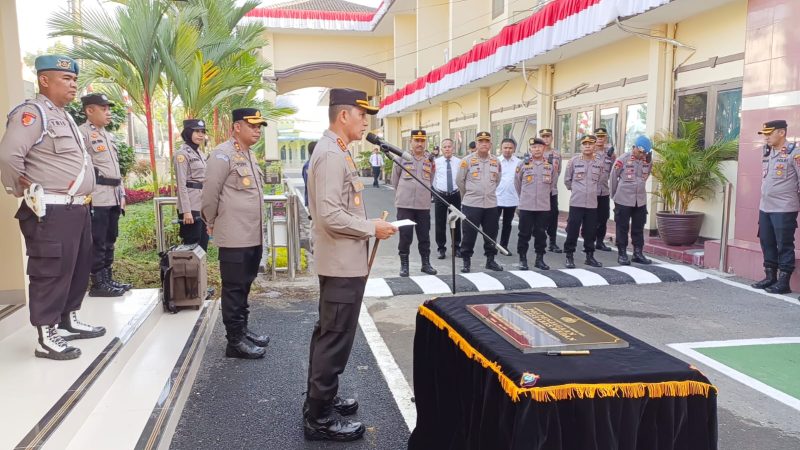 Kapolrestabes Kombes Valentino Resmikan Pos Penjagaan Mako Polrestabes Medan