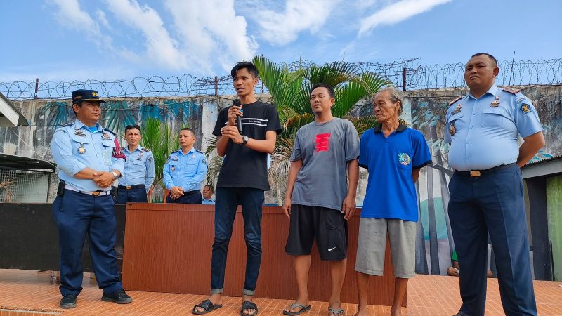 Lapas Binjai Kanwil Kumham Sumut Bagikan Sabun Mandi Hasil Olahan Sendiri Kepada WBP