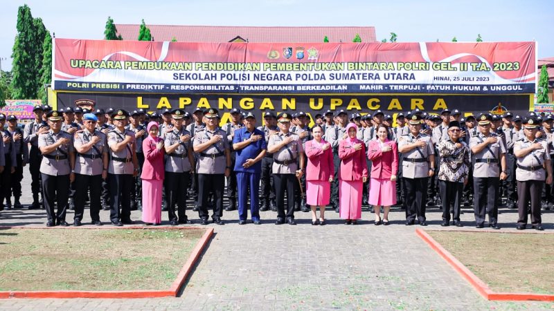 Hadiri Pendidikan Bintara Polri di SPN Hinai Langkat, Kapolrestabes Medan : Anggota Polri Harus Menjadi Insan Tribrata yang Baik
