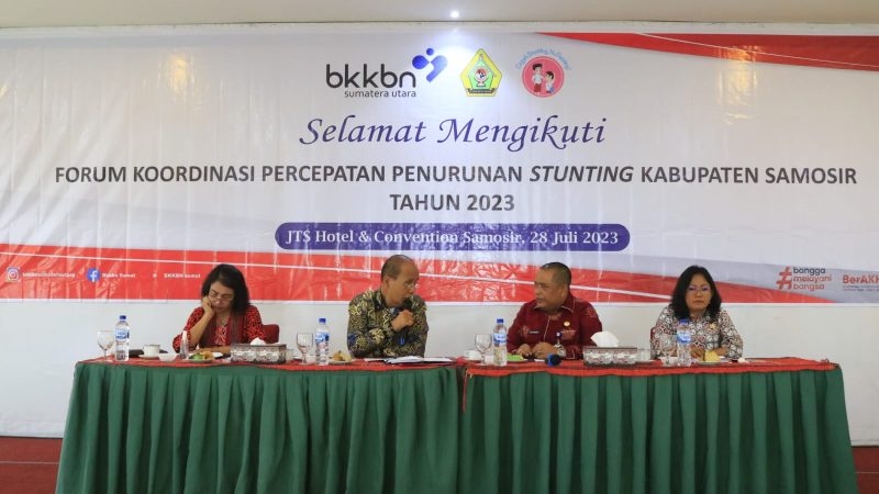 Wakil Bupati Samosir Buka Forum Koordinasi Percepatan Penurunan Stunting