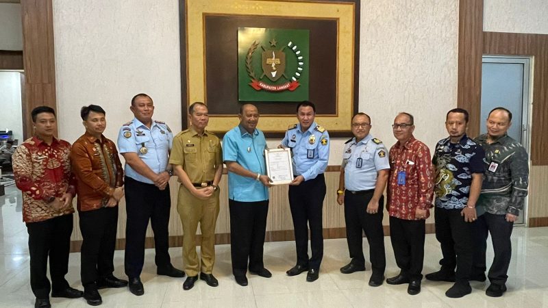 Dampingi Kakanwil Kemenkumham Sumut,Kalapas Binjai Hadiri dan Saksikan MoU dan PKS Layanan Kekayaan Intelektual 