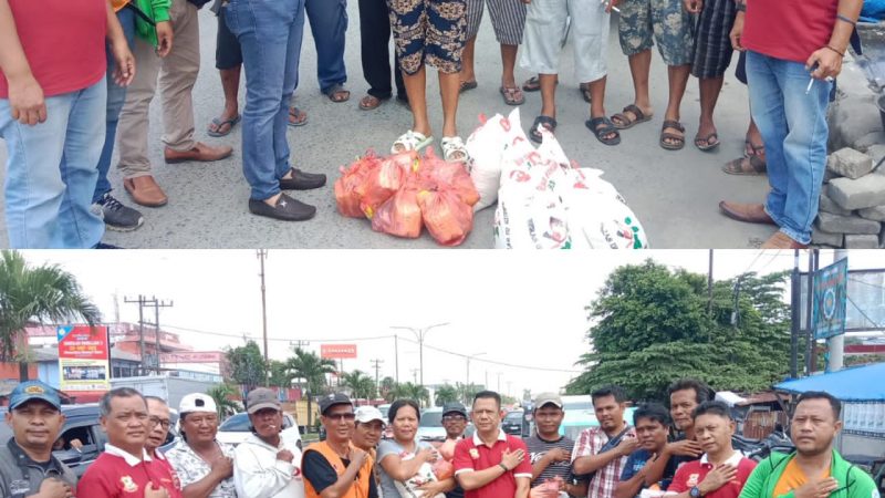Ketua Pewarta Berbagi Sembako tanpa Pandang Suku, Ras dan Agama