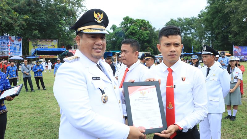 Pemkab Samosir Berikan Penghargaan Kepada Unit Pidum Reskrim