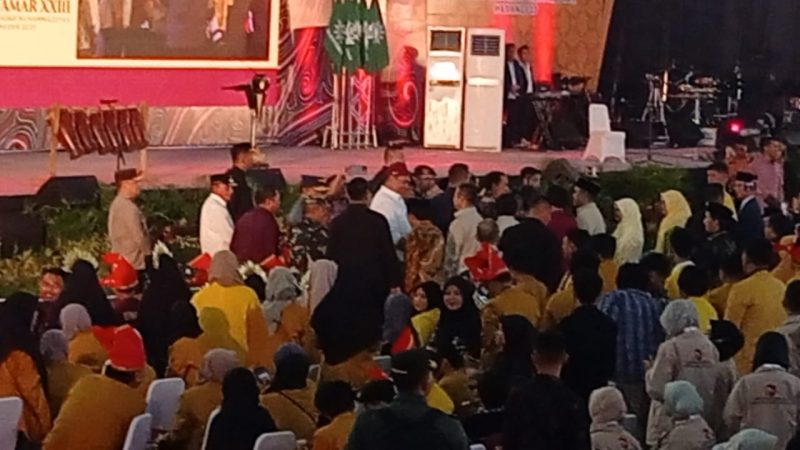 Kunjungan Presiden Jokowi ke Gedung Serbaguna Aman Terkendali